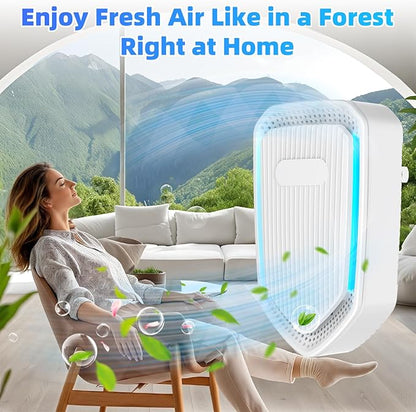2026 Air Ionizer Plug In-8Pack Negative Ion Air Purifiers Ionizer,Quiet Air Freshener Indoor Portable Cleaner,Wall Plug In Negative Air Purifier for Home,Bedroom,Office,Odor Reducer Pets,Smoke Smell