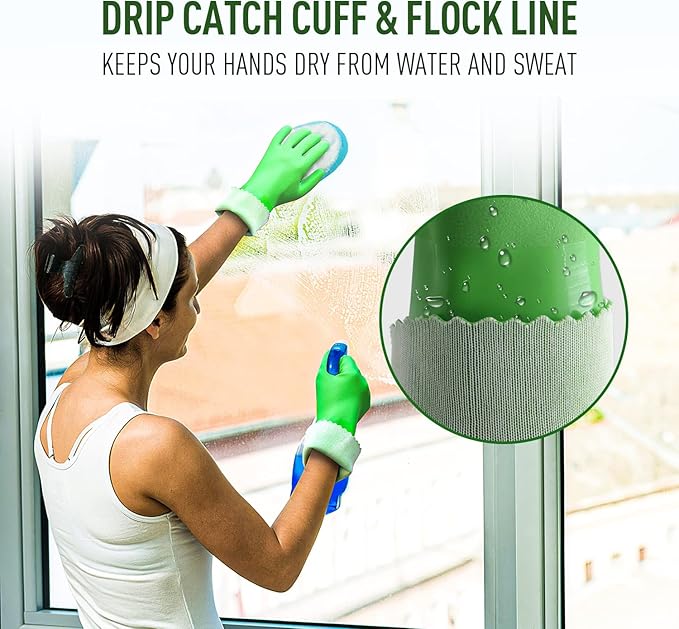 HANDLANDY Chemical Gloves, Heavy Duty Cleaning Gloves
