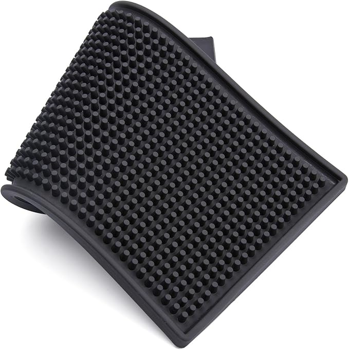 Facmogu 2PCS 12" x 6" Rubber Bar Mats, PVC Bar Service Mats for Cocktail Bartender, Spill Cup Pads Glass Whiskey Coffee Wine Tea Beer Coaster Placemats