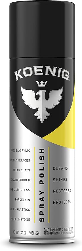 Koenig Spray Polish | Multipurpose Cleaner and Polish | Green-Based Polish Spray | Household Spray Polish and Cleaner | Multipurpose Polish for Home & Auto