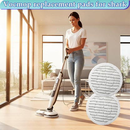 S8201 Steam Mop Pads Replacement Brush for Shark Steam Mop Replacement Pads for Shark S8002BRN S8001 S7001 S7201 S7000AMZ S7000 S7005 S7020 (Red)