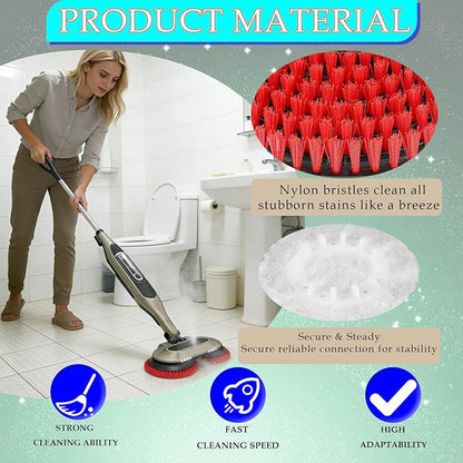 S8201 Steam Mop Pads Replacement Brush for Shark Steam Mop Replacement Pads for Shark S8002BRN S8001 S7001 S7201 S7000AMZ S7000 S7005 S7020 (Red)