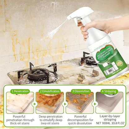 Multi-Purpose Enzyme Foam Cleaner – Versatile, Powerful Multipurpose Kitchen Appliance Cleaner Spray, Powerful & Perfect for Kitchen & Home, Powerful Cleaning (1pcs)