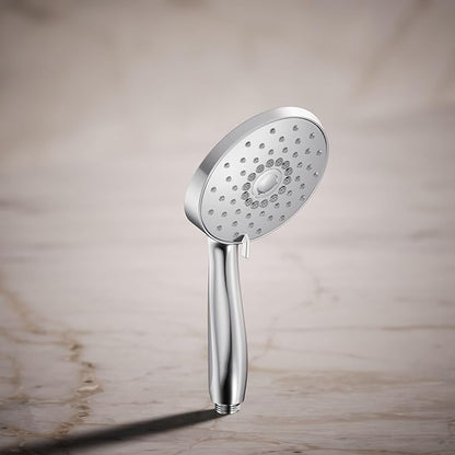 KOHLER K-22165-G-CP Forte® Multifunction Hand Shower Head, Handheld Showerhead with 3 Spray Settings, 1.75 GPM, Polished Chrome