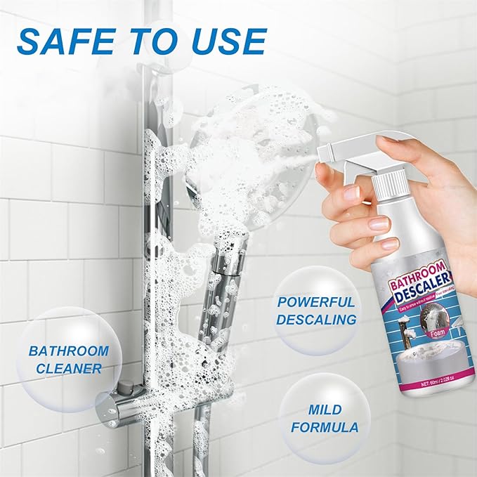 VIED Bathroom Descaler Cleaner, Bathroom Descaler Stubborn Stains Cleaner, Bathroom Descaler Foam Cleaner (4)