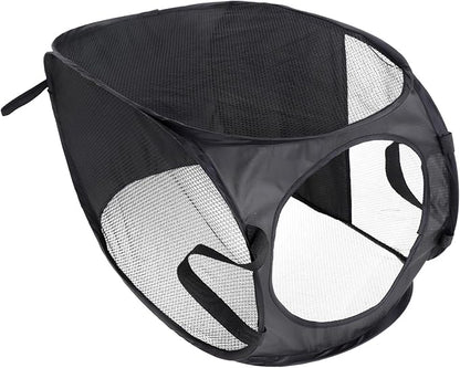 Collapsible Laundry Basket Handles Large Capacity Mesh Hamper for Dirty Clothes Storage Portable Clothes Organizer for Bedroom and Laundry Room