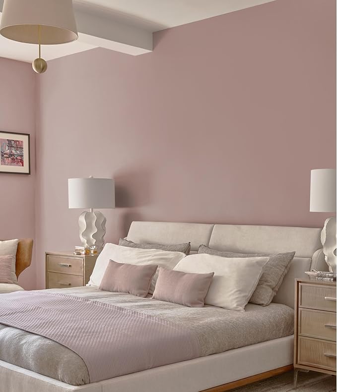 HeloHo 394"X15.7" Solid Meat Pink Wallpaper Matte Textured Contact Wallpaper Peel and Stick Modern Self Adhesive Removable Waterproof Paper for Living Room Bedroom Decor
