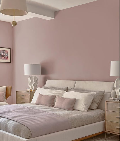 HeloHo 394"X15.7" Solid Meat Pink Wallpaper Matte Textured Contact Wallpaper Peel and Stick Modern Self Adhesive Removable Waterproof Paper for Living Room Bedroom Decor