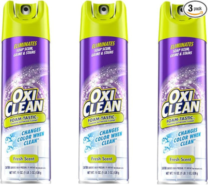 Kaboom 57037-35270 19 Oz Foam-Tastic Bathroom Cleaner With Oxi Clean (3 Pack)