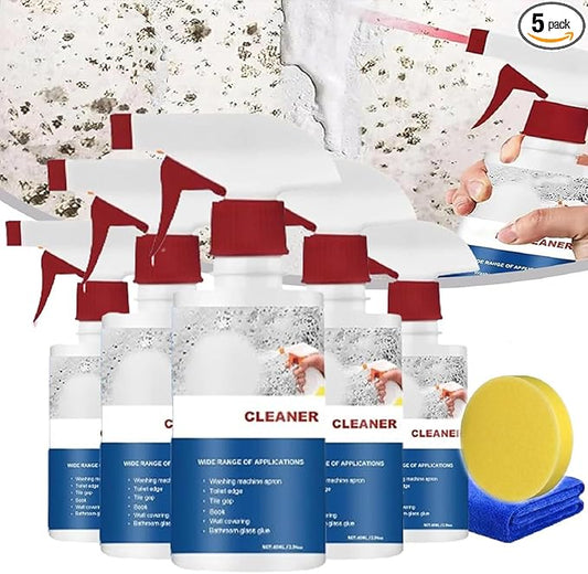 5PCS Mould Cleaner Spray, Mould Cleaner Foam Spray, Powerful Multi-purpose Foam, For Household Kitchen, Bathroom, Wall, Ceiling Cleaner (5)