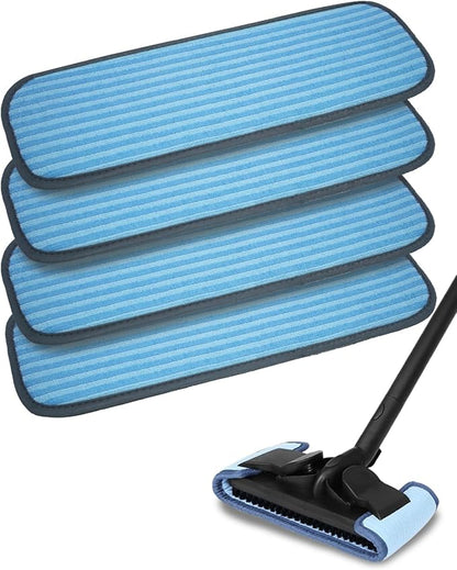 Steam Mop Replacement Pads Compatible with Wagner 915e Steam Cleaner for Home, Steam Cleaner Pads Compatilbe with TVD/STEAMBOT and Other Steamer Mop, Double-Sided Use Steam Pads (4 Pack)