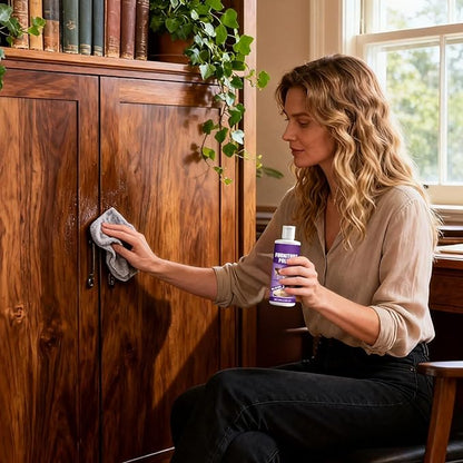 Furniture Polish Restorer - 100ml Wood Care Spray, Quick Shine Conditioner, Protective Coating for Hardwood Leather Cabinets | Household Floor Table Counter Chair Sofa Seat Maintenance Agent