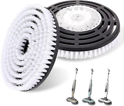 Upgraded Steam Mop Pads for Shark S7000 Series - Replacement Brush Heads with Scrubbing Bristles | Deep Cleans Hardwood, Tile, Laminate Floors | Compatible with S8201/S8001/S7201 Models-2 Pack