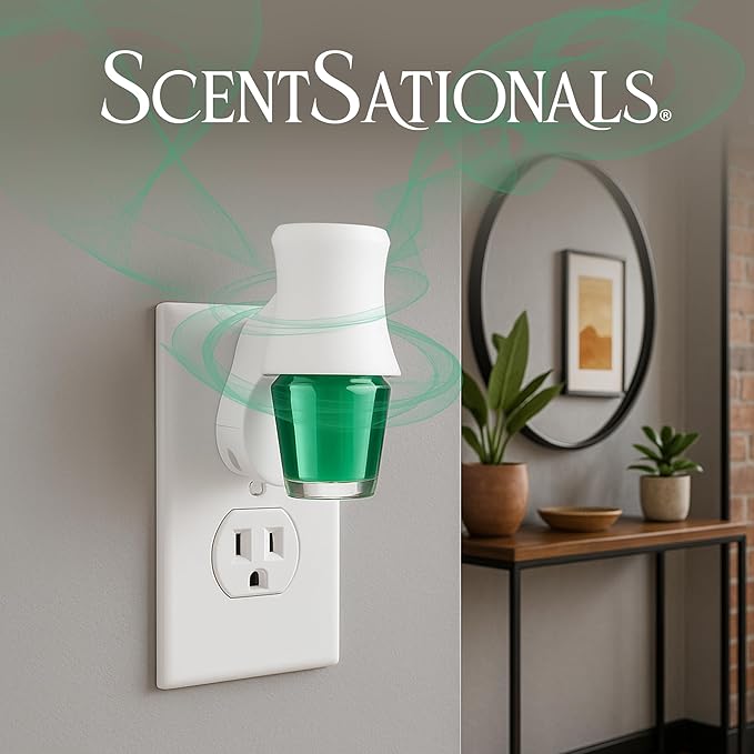 ScentSationals Eucalyptus Leaf & Cedar Fragrance Oil Plug In Air Freshener Refills 3-Pack - Works with Scentsationals Wall Plugs, Long-Lasting Home Fragrance, 0.8 fl oz Each, Packaging May Vary