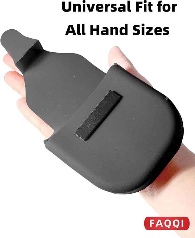 Black Reusable Silicone Fuel Glove-Silicone Glove for Pumping Gas-Protect Hands from Filthy Gas Pump Handles and Keypads, Durable and Universal
