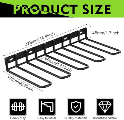 ENONCI 2 Pack Power Tool Organzier Wall Mount, Thicked Heavy Duty Drill Holder, Drill Storage Rack Organizer for Dewalt Milwaukee Ryobi Cordless Tools
