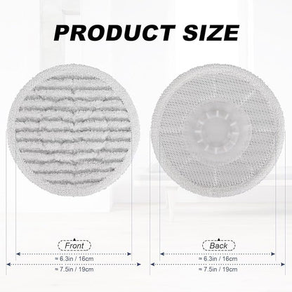 Pads for Shark Steam Scrub Mop: 12 Pack Spin Mop Refills Fit for Shark S7000 S7001 S7000C S7201 S7000AMZ S8201 S8001 S8000 Steam and Scrub Pads - Hard Floor Steam Mop Washable Pads S7001TGT