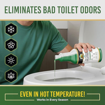 Cabin Obsession RV Toilet Treatment (32 oz) - 2x Ultra Concentrated Liquid RV Black Tank Treatment, Mountain Fresh Scent, 32 Treatments