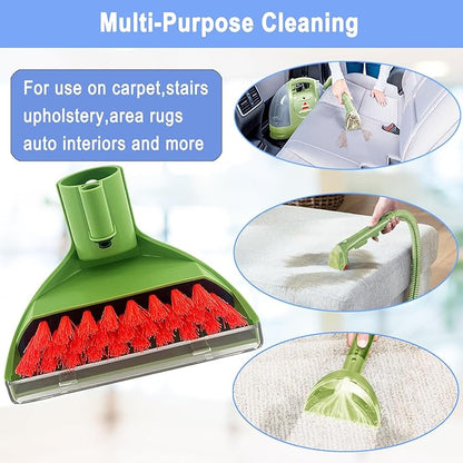 Upgraded 1400B Little Green 5.3" Detachable Tough Stain Brush Tool Replacement for Bissell Little-Green Upright &Portable Carpet Cleaners for 1400B 4075 3860 1425 2458 3194 3353 Series,1+3 Brush,Green