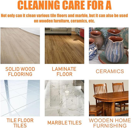 Multi-Purpose Gentle Formula Wood Cleaning Spray, Powerful Degreasing Cleaner Spray, Powerful Decontamination Floor Cleaner, All Purpose Cleaning Spray for Bathroom Kitchen Household Cleaning (2Pcs)