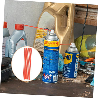 ARTIBETTER 50pcs Replacement Spray Can Straws Rust Remover Nozzle Sprayer Can Extension Straws Home Improvement Car Maintenance
