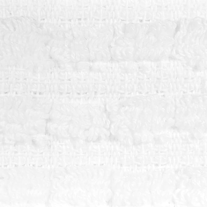 Ritz Royale Collection 100% Combed Terry Cotton, Highly Absorbent, Oversized, Kitchen Towel Set, 28" x 18", 2-Pack, Solid White