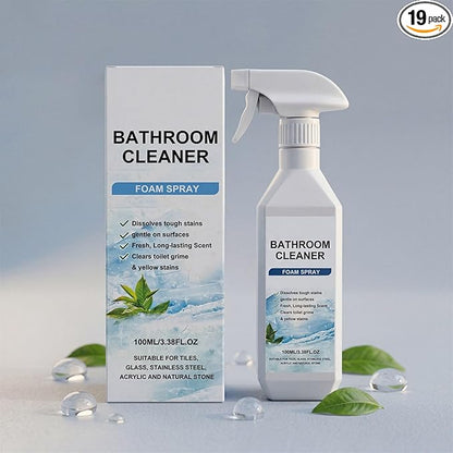 Scale Remover Bathroom Cleaner Foam Spray, Bathroom Descaler Foam Cleaner, Bathrooms and Shower Foamer Aerosol for Tiles, Glass, Stainless (100ml)
