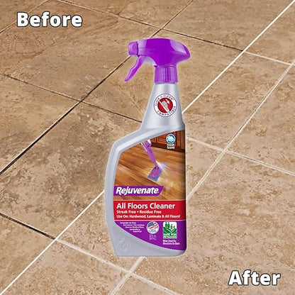 Rejuvenate Professional Wood Floor Restorer and Polish with Durable Finish Easy Mop On Application High Gloss Finish 32oz and Rejuvenate High Performance All-Floors and Hardwood No Bucket Needed Floor Cleaner Powerful PH Balanced Shine with Shine Boost...