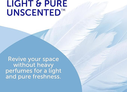 Bright Air 14 oz Odor Eliminator Gel, Light & Pure Unscented, Case of 6, Lasts up to 90 Days
