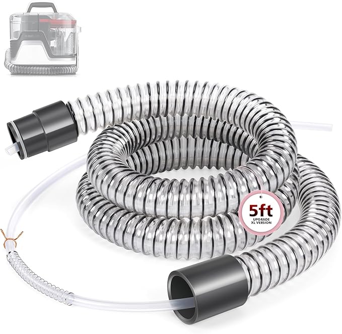 Upgrade XL Version Extension Hose Attachment Compatible with Hoover Clean Slate & Spotless Carpet Cleaner FH15000V, FH11300, FH14000, FH14000V, BH14000V, 60 Inch Carpet Cleaner Tube Replacement Parts