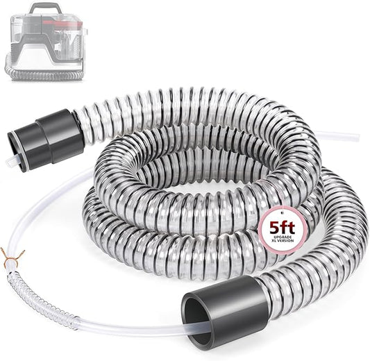 Upgrade XL Version Extension Hose Attachment Compatible with Hoover Clean Slate & Spotless Carpet Cleaner FH15000V, FH11300, FH14000, FH14000V, BH14000V, 60 Inch Carpet Cleaner Tube Replacement Parts
