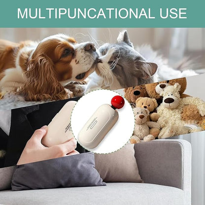 Washable Reusable Lint Roller for Pet Hair,2 in 1 Washable Reusable Lint Roller Scraper,Portable Pet Hair Remover for Furniture,Dog Cat Hair,Travel,HouseholdReusable Sticky Roller Ver