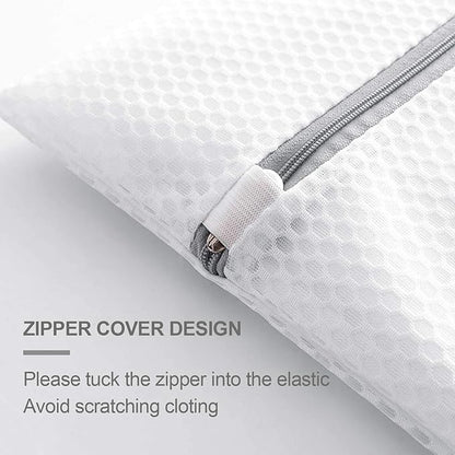 Mesh Laundry Bags for Delicates(2XL+2L), Laundry Bags Mesh Wash Bags, 125gsm Lingerie Bags