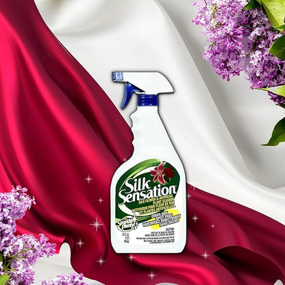Sparkle Plenty Silk Sensation Artificial Flower & Plant Leaf Cleaner and Shine -Fake Flower Dusting Spray -Silk Plant Cleaner Spray No Wipe -Drip Dry Cleaning Supplies for Artificial Tree, Bundle of 2