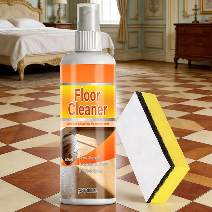 Floor Cleaner Spray – Scented Tile Washing Solution for Daily Care | 100ml Stain Removing Formula with Fresh Easy Spray Action & Home Friendly Use for Kitchen Living Room Bedroom and Common Area