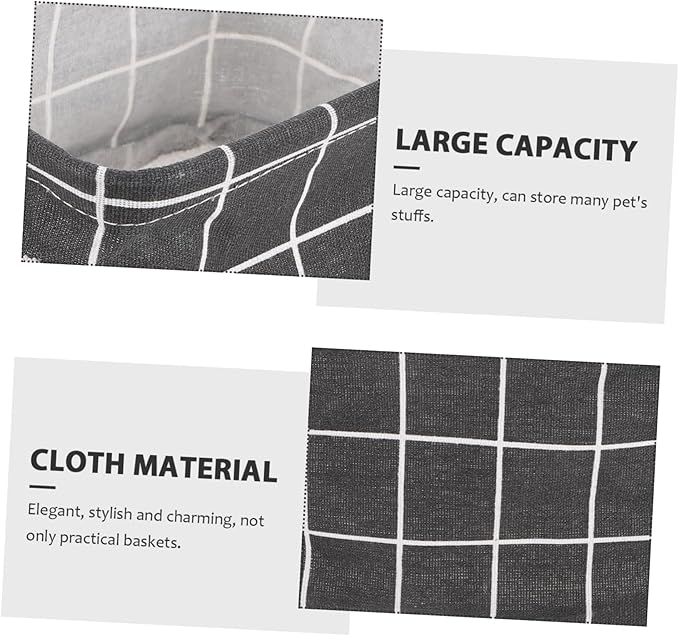 2pcs Multifunctional Storage Organizer Linen Basket for Laundry Closet Office Dorm