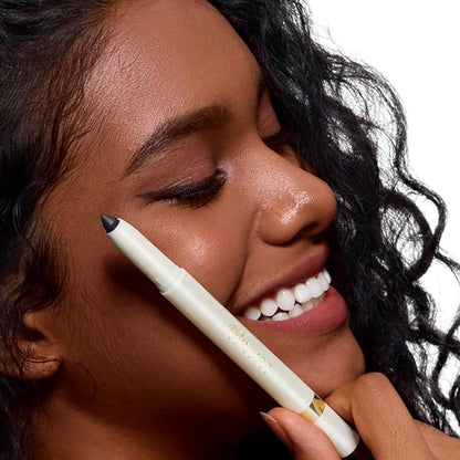Eyeshadow Makeup Stick, Cream Shimmer, Eyeshadow Highlighter Makeup Eye Brightener Pencil Sticks Cosmetics, with Built-in Brush and Sharpener