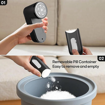 Lint Remover for Clothes Shaver Pill Remover Rechargeable Fabric Shaver 2-Speed with Brush Electric Furinture Shaver for Sweater Lint Ball Remover