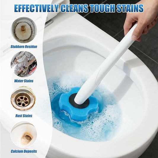 50PCS Toilet Bowl Wand Refills, Replacement Heads for Bathroom Washroom Cleaning Pads, Disposable Toilet Brush Refills Compatible with Household Brushes Scrubbers Cleaning Refill Pack Ocean Fresh