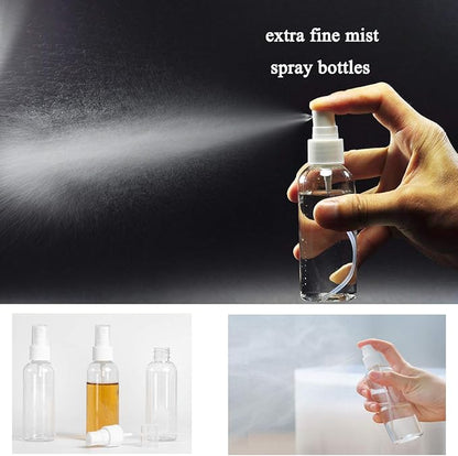 ZEJIA 20 Pack Small Spray Bottle, 2.7oz/80ml Travel Spray Bottle, Empty Fine Mist Spray Bottles, Refillable Mini Spray Bottles with Labels