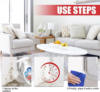 Highly Effective Removal Spray,Fiell Wall Remover,Wall Stain Remover For Painted Walls,WallCleaning Spray,Multi-Surface Cleaning Solution,Dirt, Dust And Stain Remover (1pc)