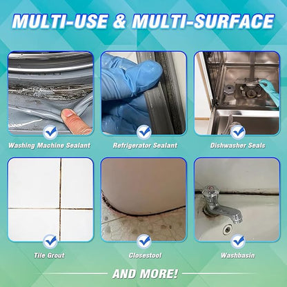 11 Fl oz All-Purpose Gel for Home Use on Washing Machine Gasket, Bathroom Grout, Sink, Shower, Caulk, and Front Loader Seal