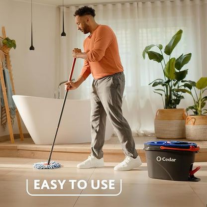 O-Cedar RinseClean Spin Mop Microfiber Refill, 1 CT (Pack of 2)