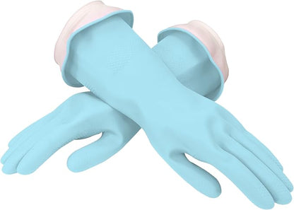Casabella Aqua Waterblock Premium Gloves Blue, Medium (Pack of 1)