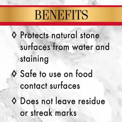 Stone Care International Daily Cleaner/Polish & Sealer Stone Care Kit for Granite, Quartz, Quartzite, Limestone Countertops - No residue, Superior Protection