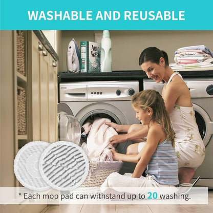 AIR U+ S8201 Pads Replacement Steam Mop Pads for Shark S8201 S7001 S8001 S7201 S7000AMZ S7000 S7005 S7020 S7001C Series Steam & Scrub All-in-One Scrubbing Mop, 4 Pack