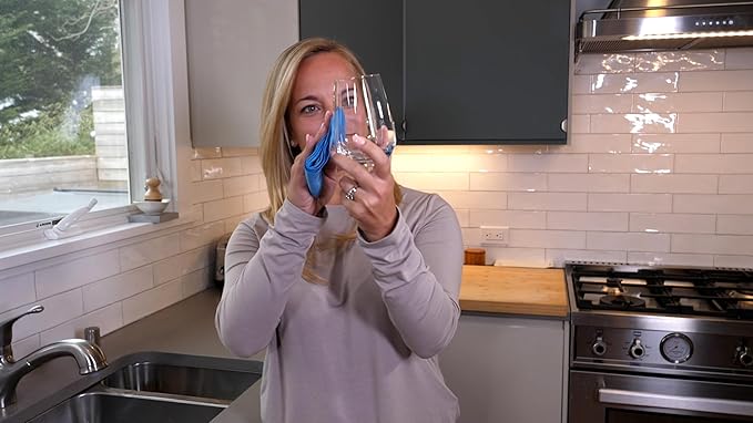 Reusable Antibacterial Cleaning Cloths – Removes 99.99% of Bacteria with Just Water | Silver-Embedded, Chemical, Odor, Streak & Scratch-Free for All Surfaces | 4 Pack