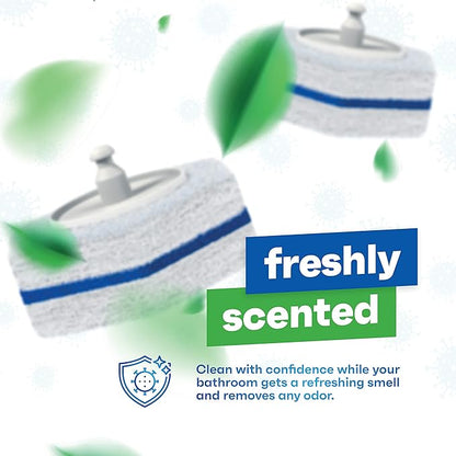 CleanGenius Disposable Prefilled Toilet Cleaning Scrubbers, 30 Count