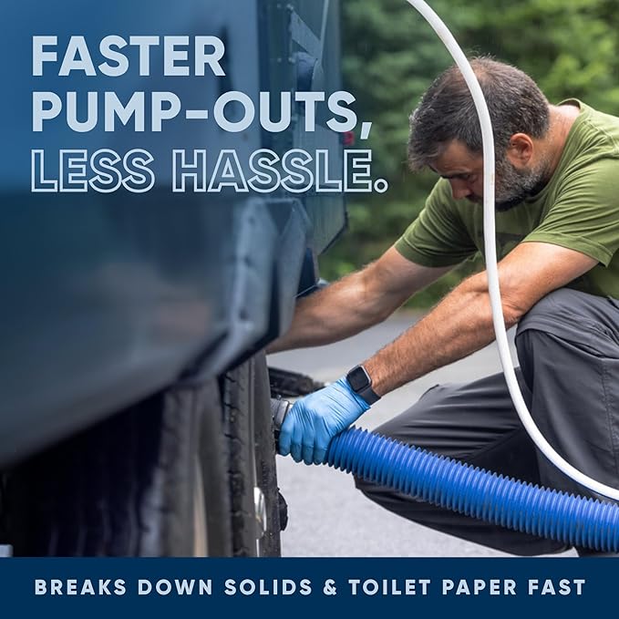 Eco Strong RV Toilet Treatment | RV Black Tank Treatment | RV Holding Tank Digestor, Odor Eliminator, and Cleaner | Perfect for Campers, RVs, Boats, 16 Treatments, Lavender