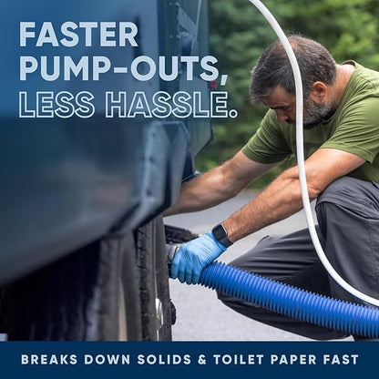 Eco Strong RV Toilet Treatment | RV Black Tank Treatment | RV Holding Tank Digestor, Odor Eliminator, and Cleaner | Perfect for Campers, RVs, Boats, 128 Treatments, Citrus